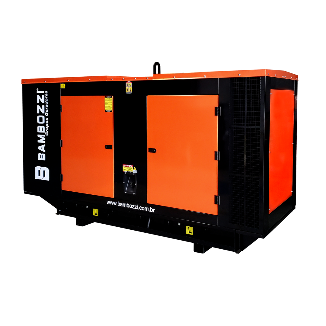 Gerador Bambozzi Cabinado Monofásico 17 KVA 220/440V  ATS Integrado