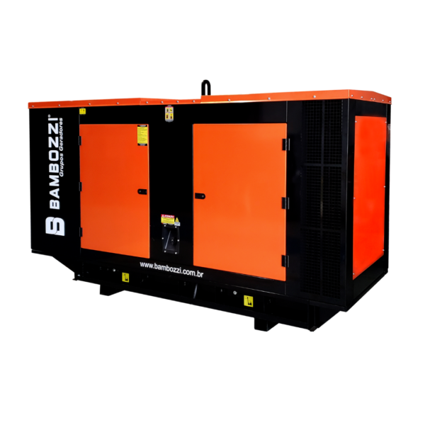 Gerador Bambozzi BA120-R Trifásico Cabinado ATS Integrado