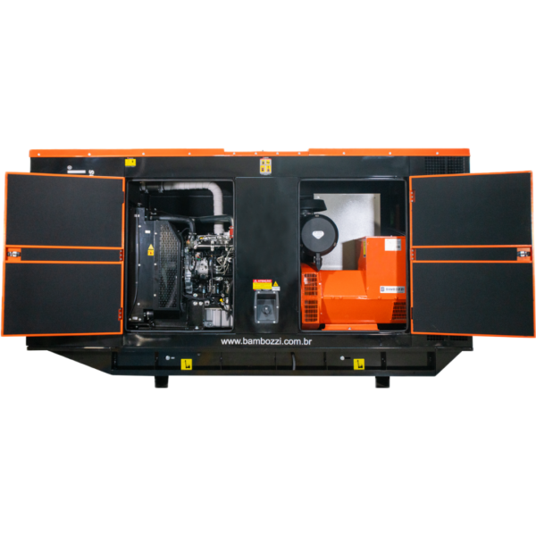 Gerador Bambozzi BA120-R Trifásico Cabinado ATS Integrado - Imagem 4