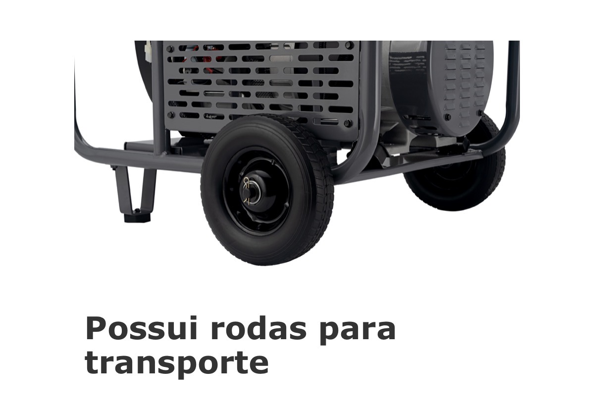 Gerador a Gasolina Branco B4T-16000 E3 380V Monofasico e Trifásico - Imagem 3